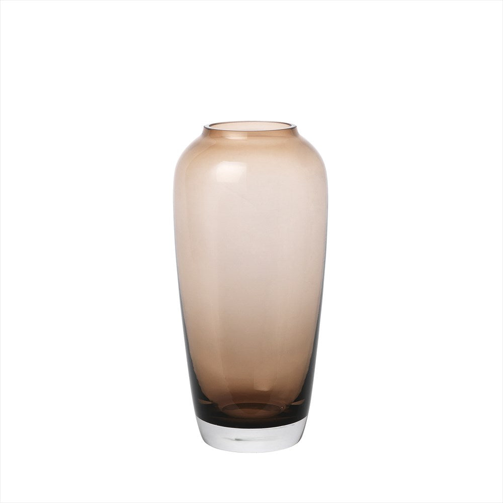 Leta glasvas från Blomus med höjden 17,8 cm i färgen Coffee