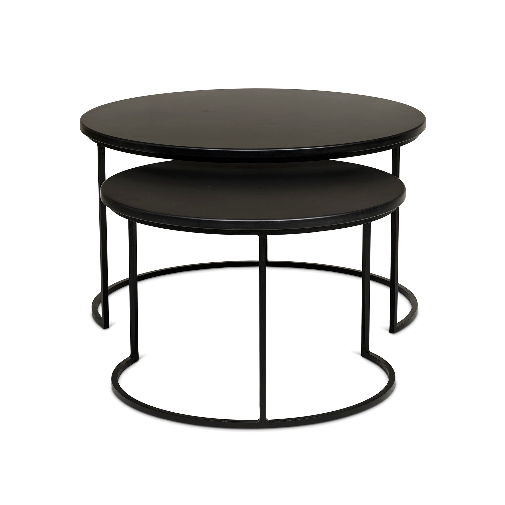 Soffbord i två delar i svart färg